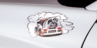 SKYLINE MIRROR STICKER