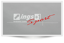 ings Sport STICKER(^Cv) (427mm~99mm) Color:White & Red